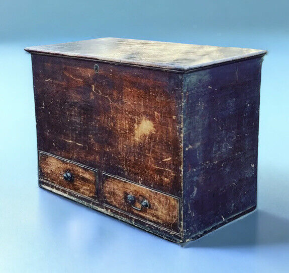 Georgian Pine Trunk / Chest, 2 Drawers, Large In Size. Lots Of Storage.