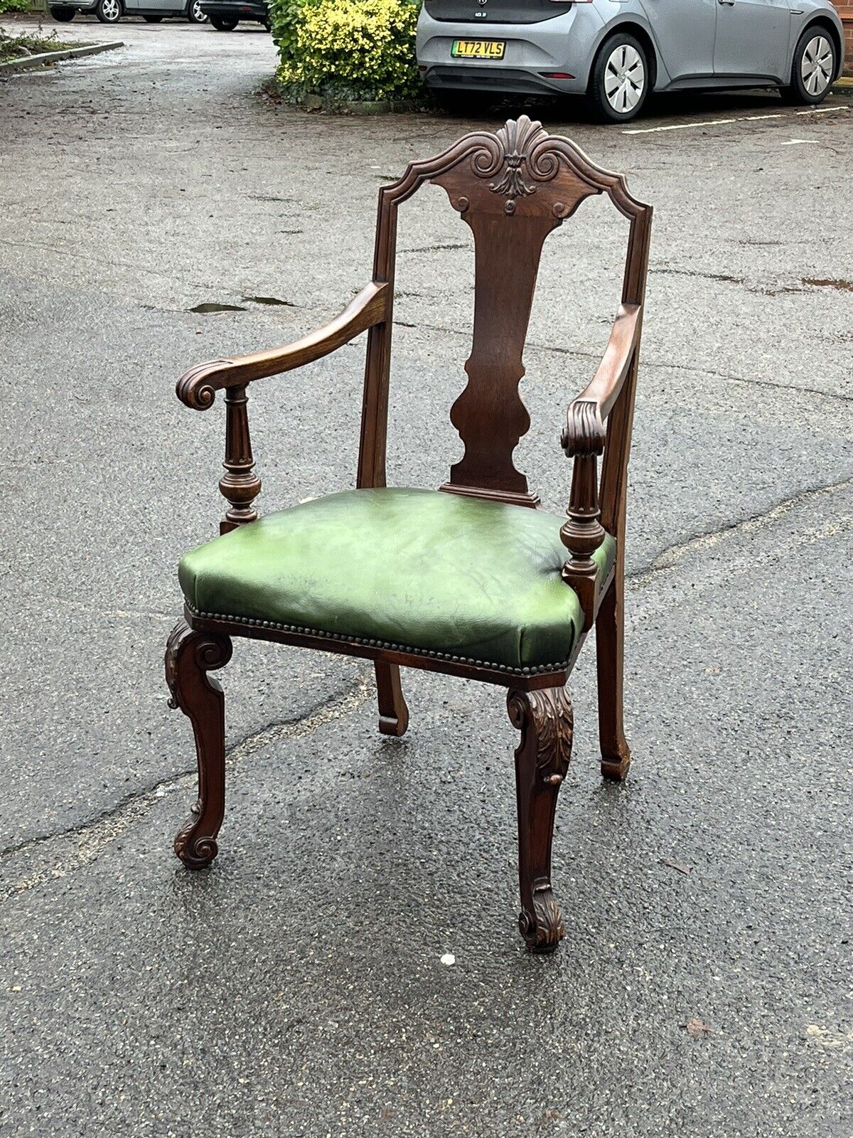 Antique Library Armchair.