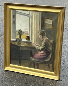 Dutch Oil On Canvas, Signed O Sondengoord In Gilt Frame.