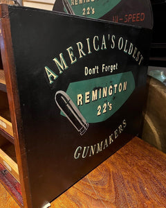 Advertising Cabinet. Remington Shop Counter Cabinet.