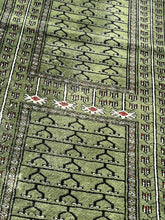 Green Runner Rug, Carpet 194 X 63 Cms