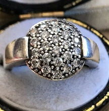 Vintage Signed Folli Follie Silver Diamanté Ring
