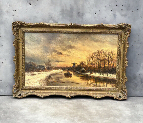 Hendrik Dirk Kruseman vanElten(Dutch, 1829-1904) A Winter Landscape.