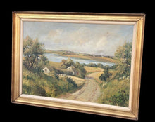 Danish Landscape Oil Painting In Gilt Frame, Signed, Large & Impressive