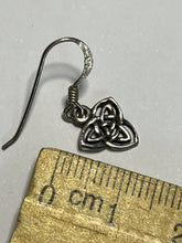 Vintage Celtic Cut Out Silver 925 Drop Earrings