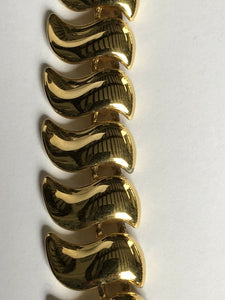 Vintage Signed Anne Klein Gold Tone Necklace