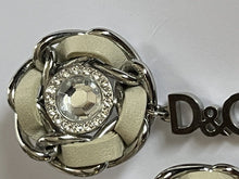 Dolce And Gabbana Signed Drop Diamanté Earrings