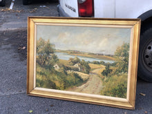 Danish Landscape Oil Painting In Gilt Frame, Signed, Large & Impressive