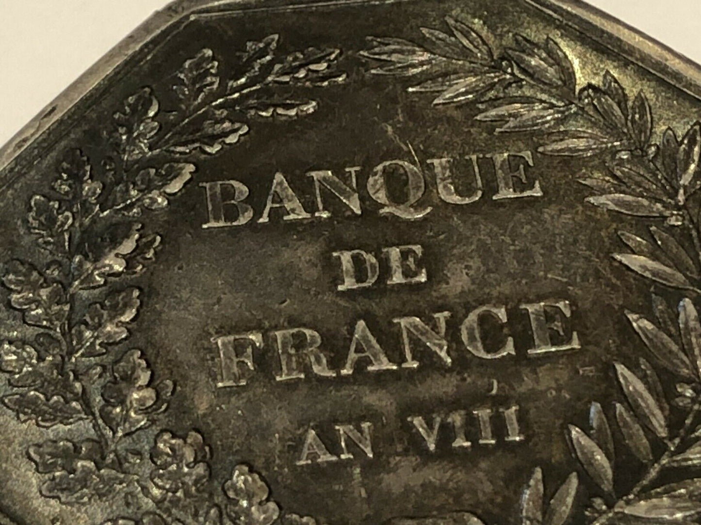Silver French Octagonal Medal