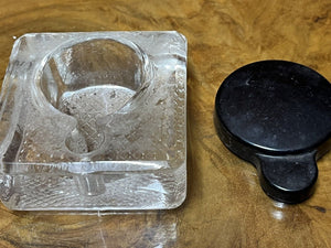 Edwardian Oak Desk Ink And Pen Stand