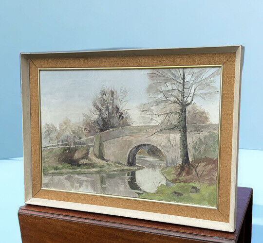 Mid Century Oil On Canvas. Signed.O.W 72. Large In Size