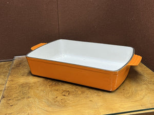 Le Creuset Cast Iron Roaster Dish. Large In Size. We Ship Worldwide.
