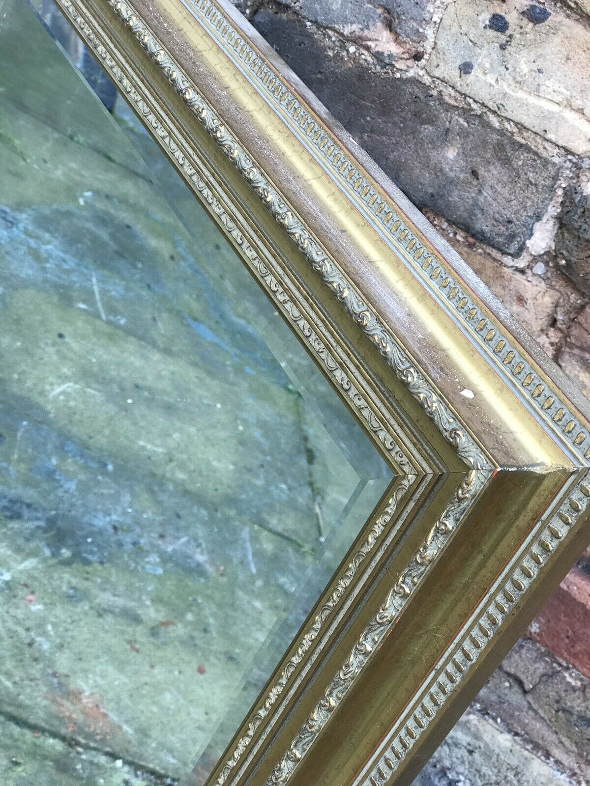 Large Mirror In a Wooden Gold Gilt Frame
