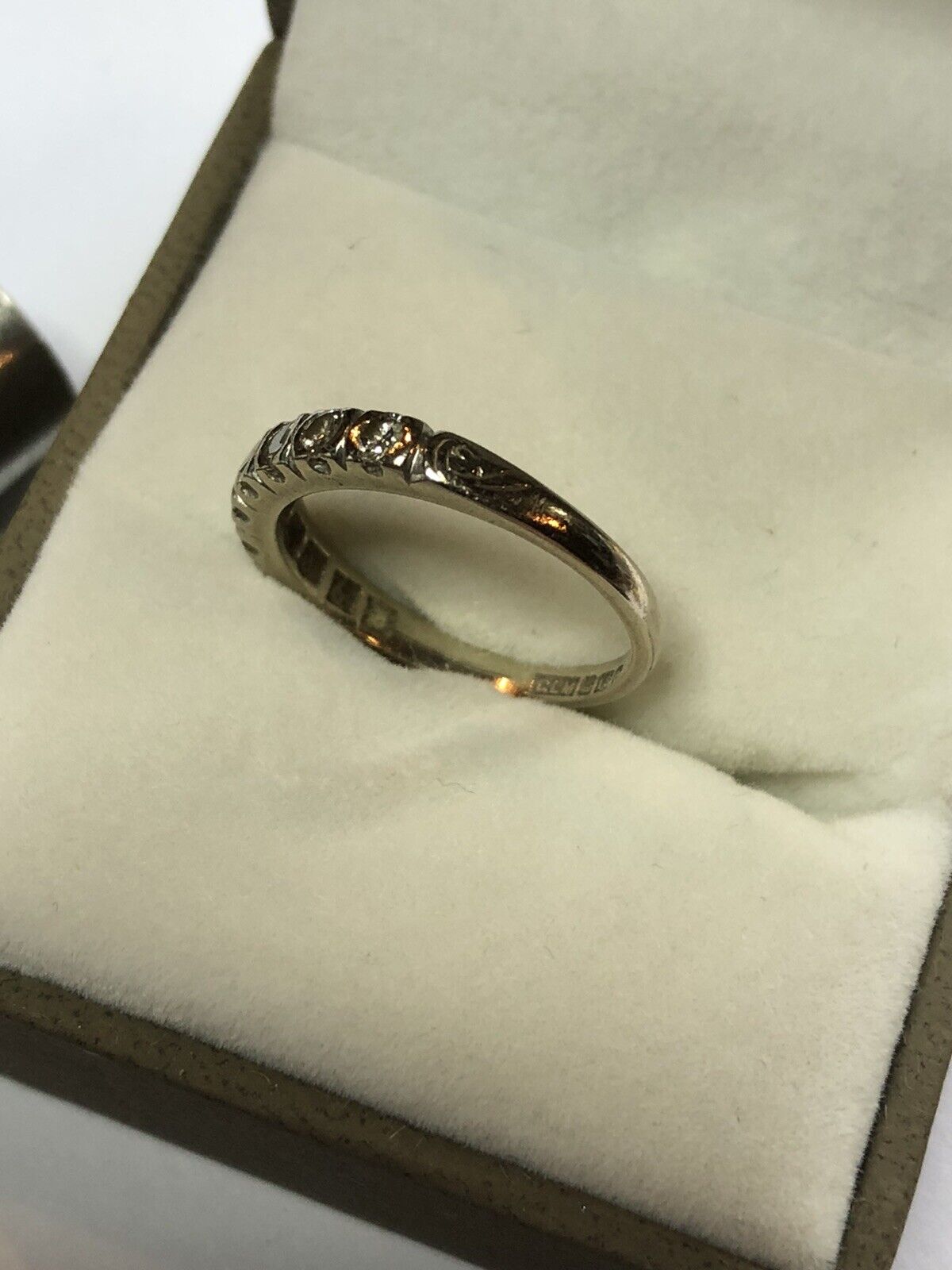Vintage 18ct Gold Diamond Eternity Ring Size K1/2