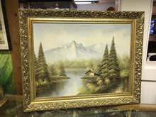 Landscape Oil On Canvas. Signed. Gilt Frame.