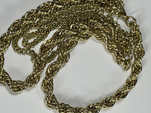 Vintage 1980s Gold Plated Multi Way Rope Chain Necklace