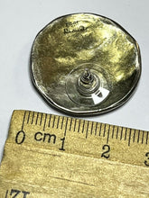 Vintage 90s Designer DKNY Signed Earrings Gold Silver Tone