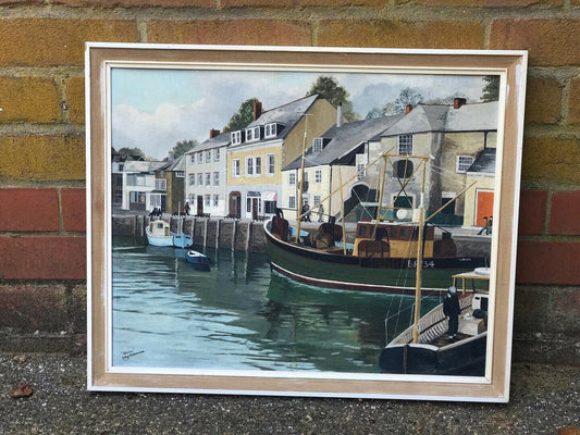 Original Painting Of Padstow By Andy Anderson