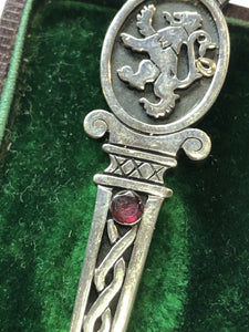 Vintage Antique Silver Malcolm Grey Ortale Celtic Brooch