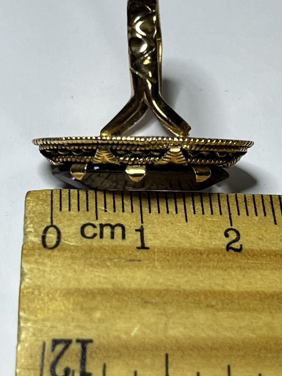 Vintage Egyptian 12ct Gold Tanzanite Statement Ring