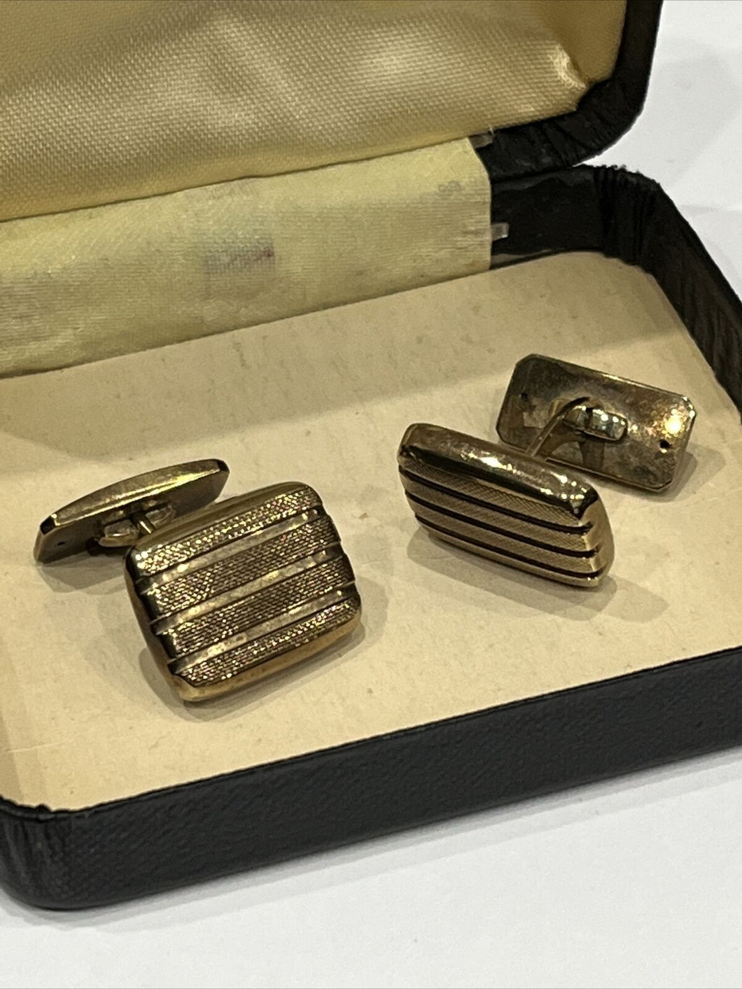 Art Deco 333 Stamped 8 Ct Gold Vintage Cufflinks