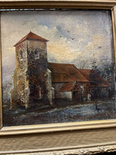 Ashingdon Church, Rochford, Essex, By Vonk 1896 In Gilt Frame.