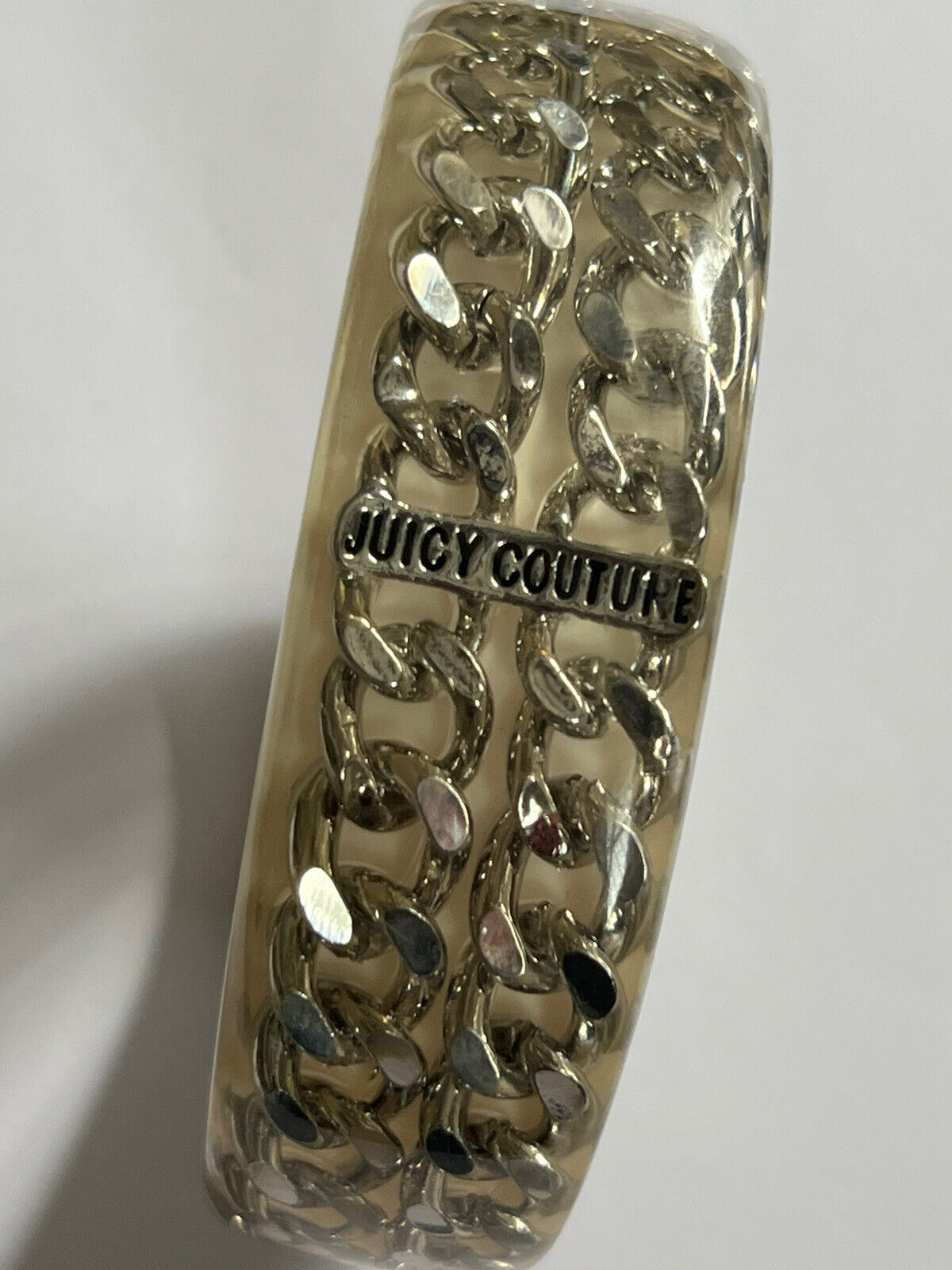 Juicy Couture Statement Chain Acrylic Bangle