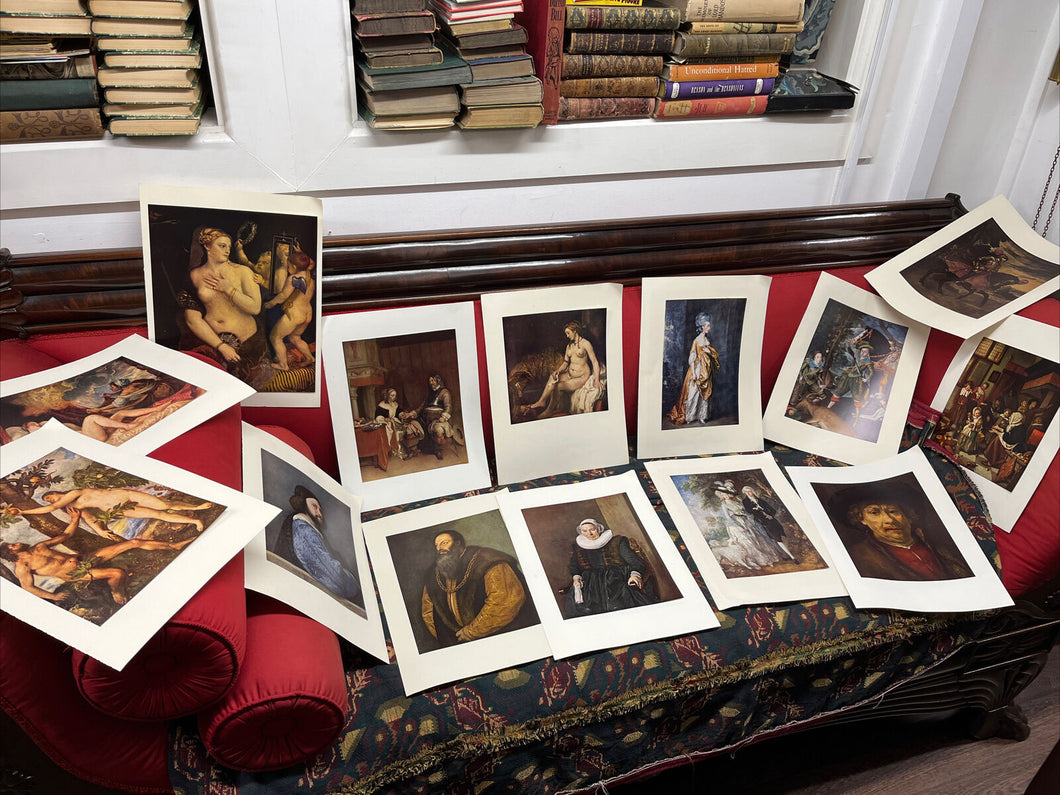 Collection Of 14 Un Framed Prints.