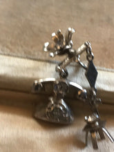 Vintage Unusual Telephone And Chair Screwback Earrings