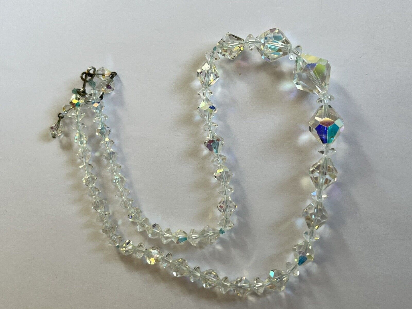 Vintage Aurora Borealis Single Strand Necklace