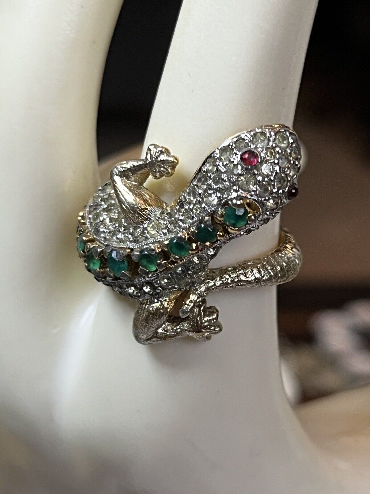 Vintage 50s/60s Panetta Rare Lizard Ring