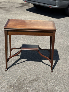 Arts & Crafts Oak & inlaid Games / Card Table