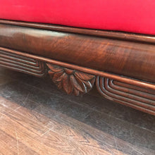 Victorian Mahogany Sofa With Curved Ends And Lions Paw Feet. Stunning!!