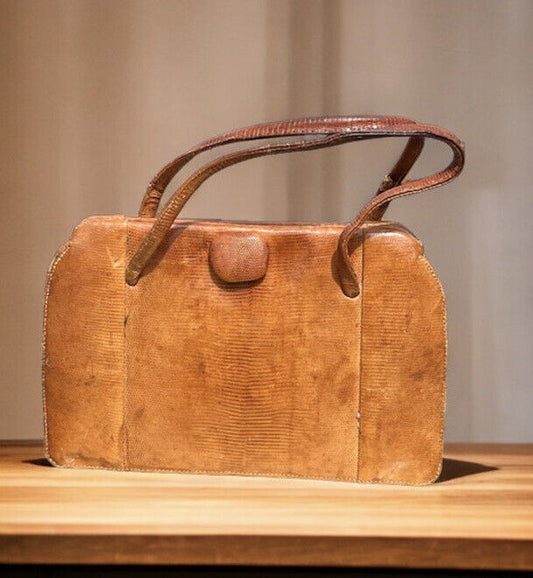 Finnigans Of Bond St, Ladies Vintage Tan Leather Handbag.