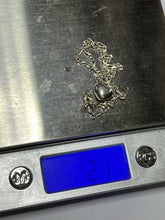 Vintage Silver 925 Chain Heart Charm Bracelet