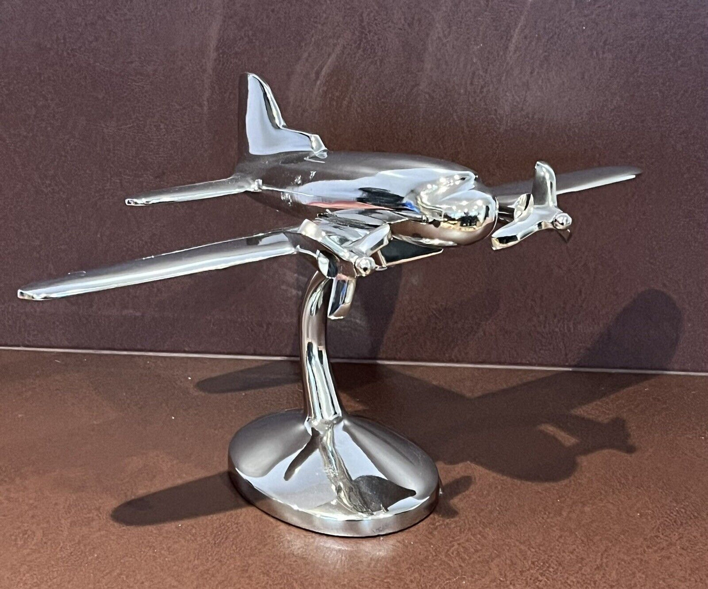 Chrome Model Of An Aeroplane