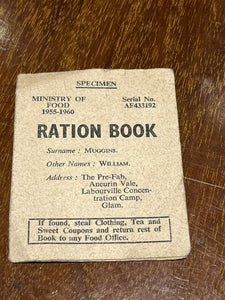 Labour Propaganda Ration Book, Circa 1955