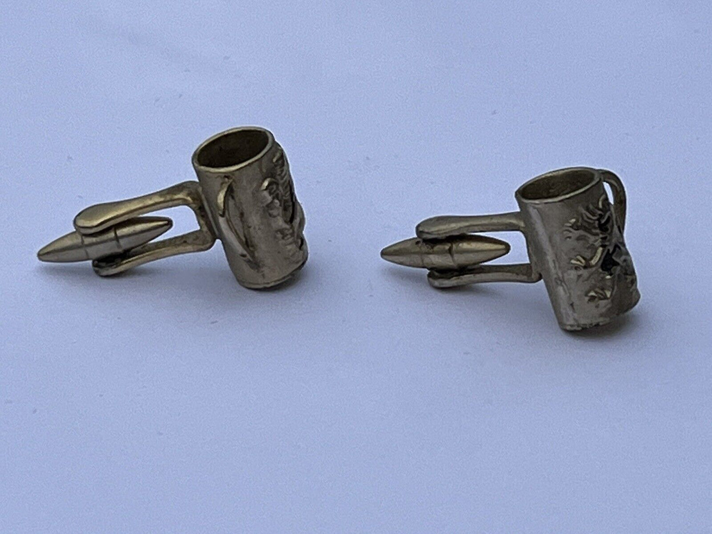 Vintage Cufflinks.  Novelty Beer Tankards
