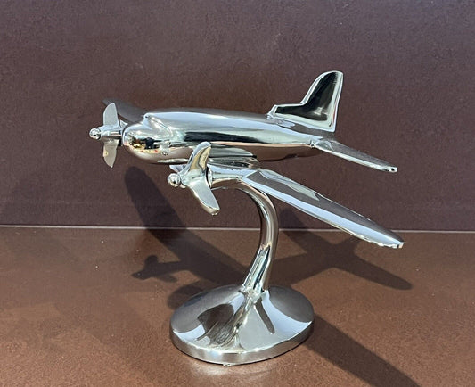 Chrome Model Of An Aeroplane