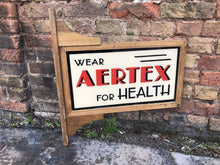 Art Deco Double Sided Aertex For Health Glass Shop Sign In Oak Frame. Very Rare.
