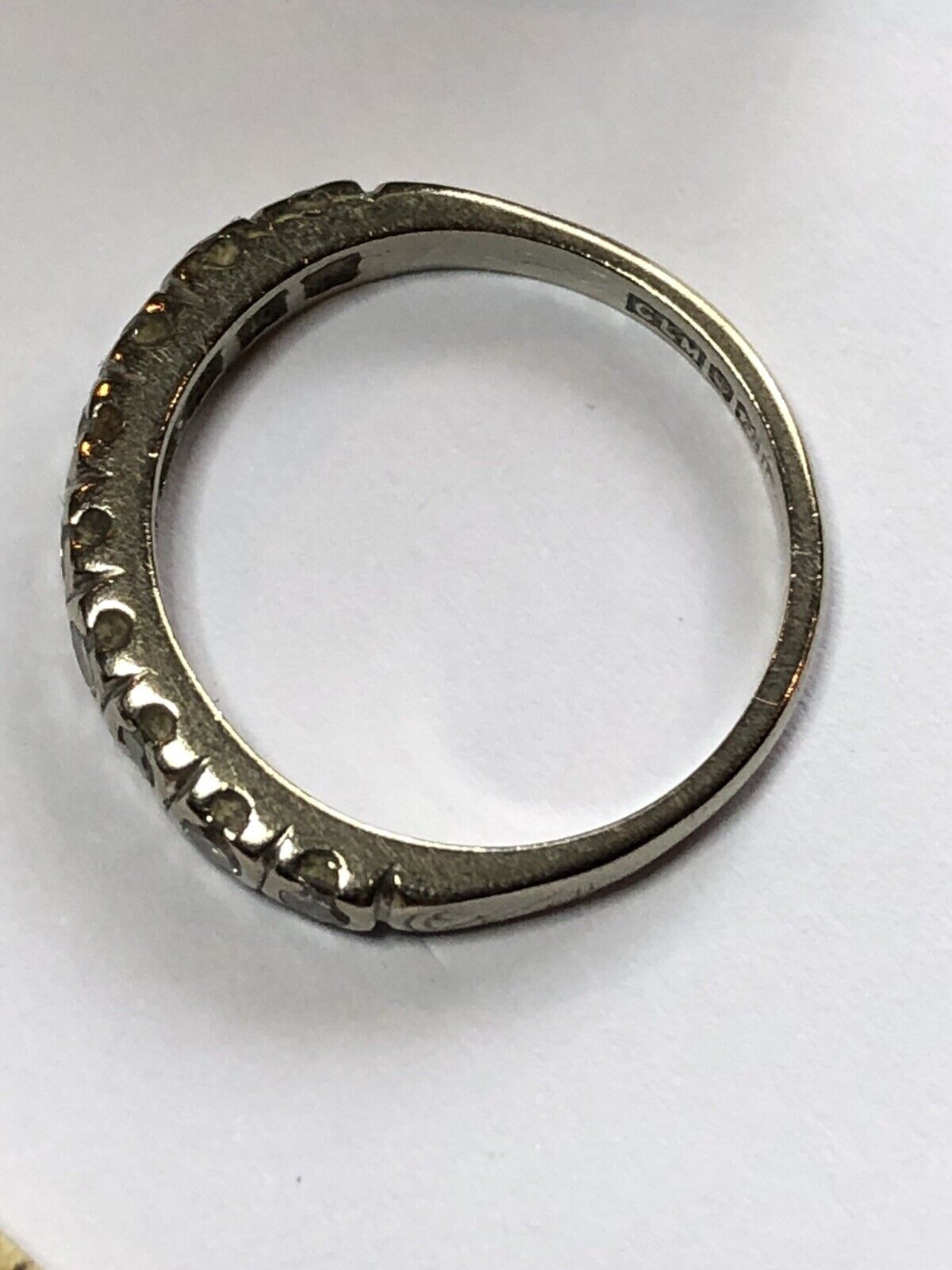 Vintage 18ct Gold Diamond Eternity Ring Size K1/2