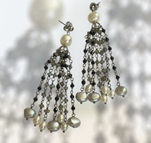 Honora Pearl Silver 925  Natural Stone Long Drop Earrings Boxed