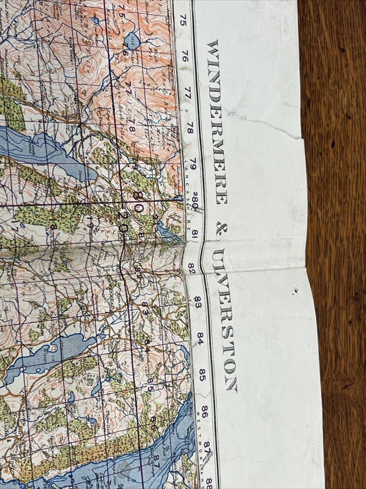 Military Edition Map Of Windermere & Ulverston