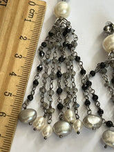 Honora Pearl Silver 925  Natural Stone Long Drop Earrings Boxed