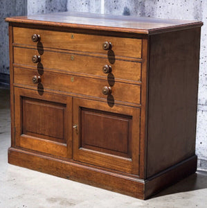 Victorian Mahogany Architects Plan Chest Of Drawers