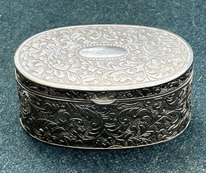 Silver Plate Trinket Box.