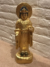 Kinjo Yasuko b1945, Japanese Wood Sculpture “ Female Diety “