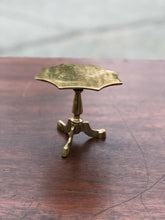 Miniature Brass tilt top table