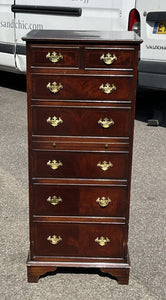 Chest Of Drawers. Chest On Chest Of Small Proportions With Pull Out Desk Area