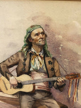 Spanish Guitarist Watercolour